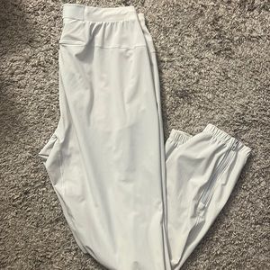 Size large white surge joggers 29” length
